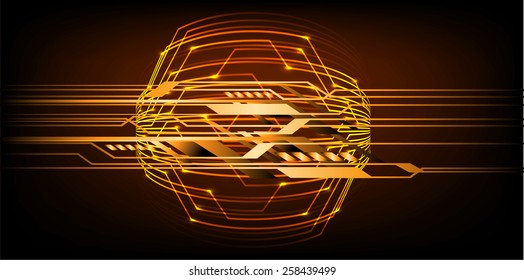 orange color Light Abstract Technology background for computer graphic website internet and business. circuit. text box. label. card.