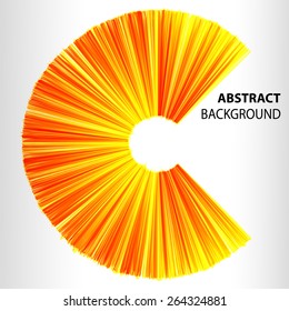 orange color Light Abstract Technology background for computer graphic website internet and business. text box. banner. card. label. Brochure. white  background.