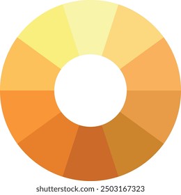 orange color palette, combination with its elegance and depth. orange color palette vector illustration.