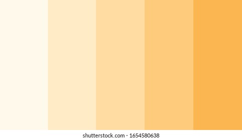 Orange color palette vector illustration