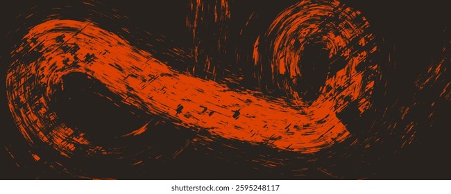 orange color pattern gradient grunge texture background. Dots pop art comics sport style vector illustration