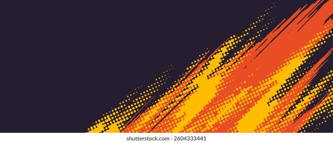 orange color pattern gradient grunge texture background. vector