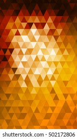 orange color polygon background. Triangle geometrical pattern. Vector illustration. Geometric design for business, brochure, flyer, presentation, wallpaper.