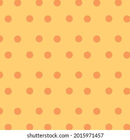orange color round patterns on orange background, vector