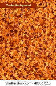 orange color tone abstract vector background template for booklet, cover or flyer