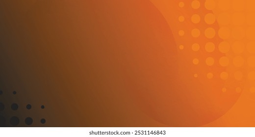 Orange color tone halftone style background abstract design. template layout poster, banner.