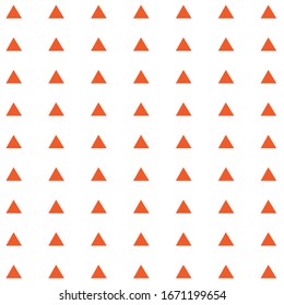 orange color triangle geometric shapes on white background vector