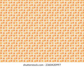 Orange color vector seamless square pattern, Design for wallpaper, background, fabric,wrappping.