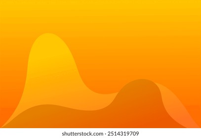 Fondo abstracto de la onda del color naranja con el gradiente
