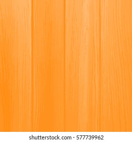 Orange color wood texture background in square format. Realistic plank. This design elements save in vector illustration 10 eps