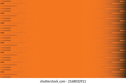 Orange colored blank background with dynamic stipes decoration as the frame. Suitable for card, backdrop, cover, wallpaper, and template.