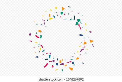 Orange Colored Paper FallingFestive Transparent Background. Christmas Elements Backdrop. Festival Paint Card. White Smear Carnaval Background.