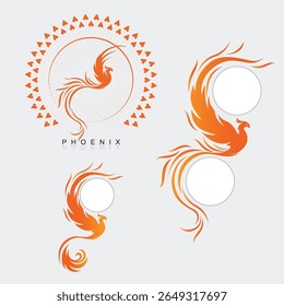 cor laranja fênix silhueta diferentes alternativas