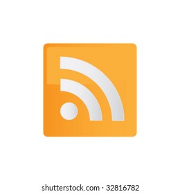 Orange Colored RSS Icon