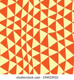 orange colorful abstract mosaic triangle seamless wallpaper background pattern design