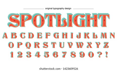 Orange Colorful Elegant Typography Design