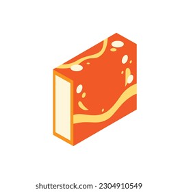 Orange Colourful soap pack icon