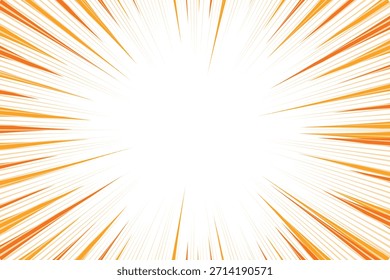 Fondo cómico naranja. sunburst o starburst.