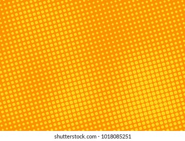 Orange comic pop-art halftone background vector