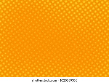 Orange comic pop-art halftone background vector