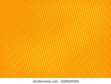 Orange comic pop-art halftone background vector