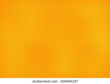 Orange comic pop-art halftone background vector