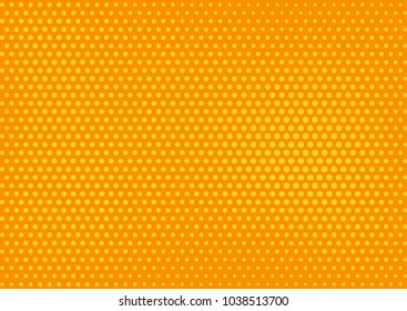 Orange comic pop-art halftone background vector