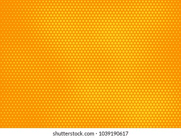 Orange comic pop-art halftone background vector