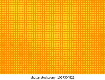 Orange comic pop-art halftone background vector