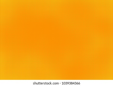 Orange comic pop-art halftone background vector
