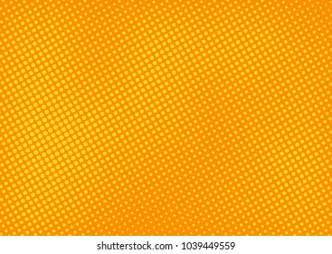 Orange comic pop-art halftone background vector