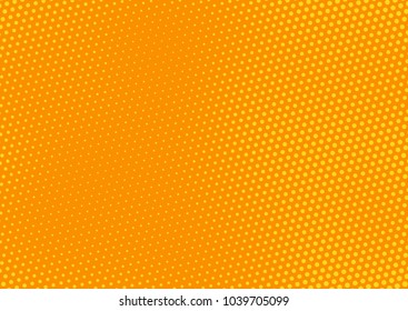 Orange comic pop-art halftone background vector