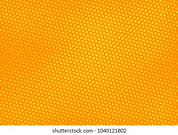 Orange comic pop-art halftone background vector