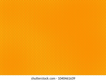 Orange comic pop-art halftone background vector