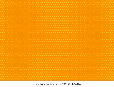 Orange comic pop-art halftone background vector