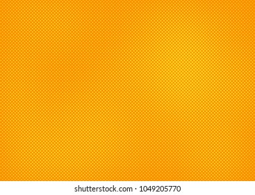 Orange comic pop-art halftone background vector