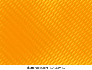 Orange comic pop-art halftone background vector