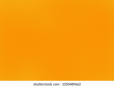 Orange comic pop-art halftone background vector