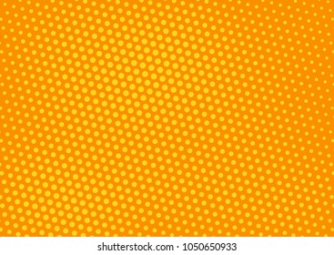 Orange comic pop-art halftone background vector