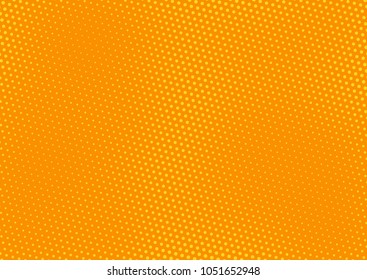 Orange comic pop-art halftone background vector