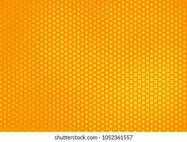Orange comic pop-art halftone background vector