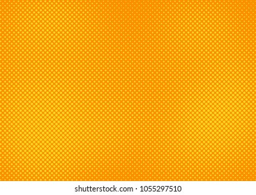 Orange comic pop-art halftone background vector