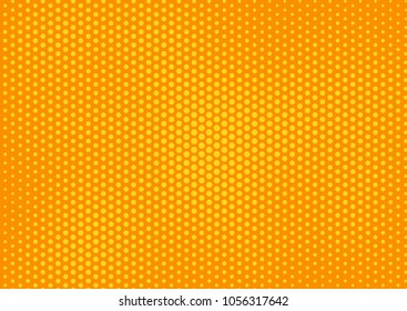 Orange comic pop-art halftone background vector