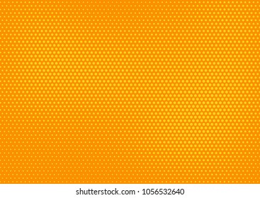 Orange comic pop-art halftone background vector