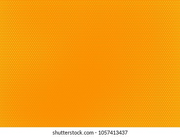Orange comic pop-art halftone background vector