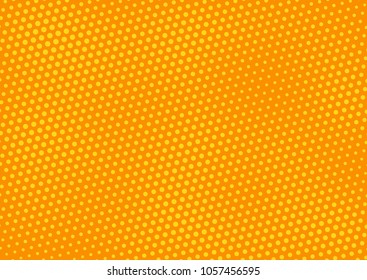 Orange comic pop-art halftone background vector