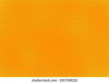 Orange comic pop-art halftone background vector