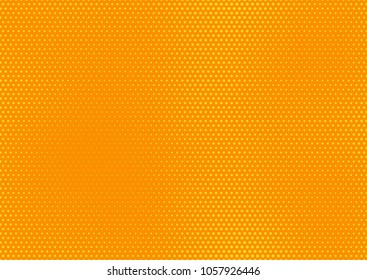 Orange comic pop-art halftone background vector