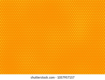 Orange comic pop-art halftone background vector