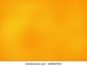 Orange comic pop-art halftone background vector